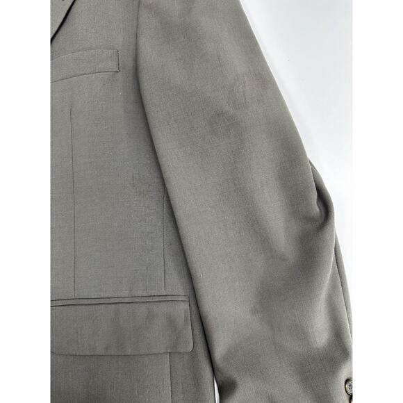 Evan Picone for The Bon-Ton Mens Blazer Size Unknown Brown Pure Wool Altered - Picture 4 of 12